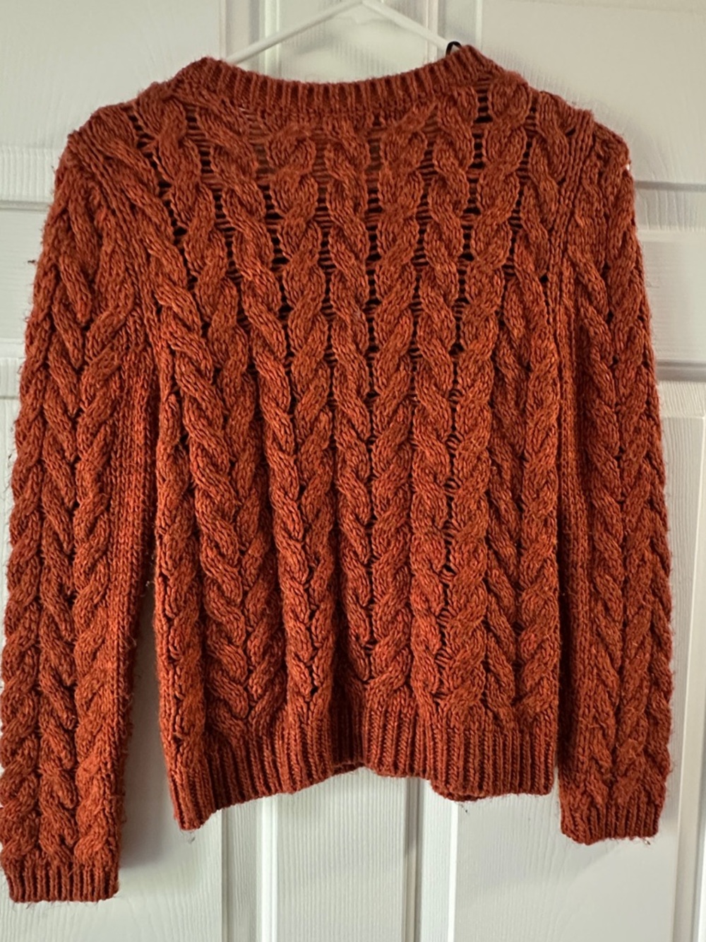 Rust/Orange Chunky Sweater - Picture 2 of 3